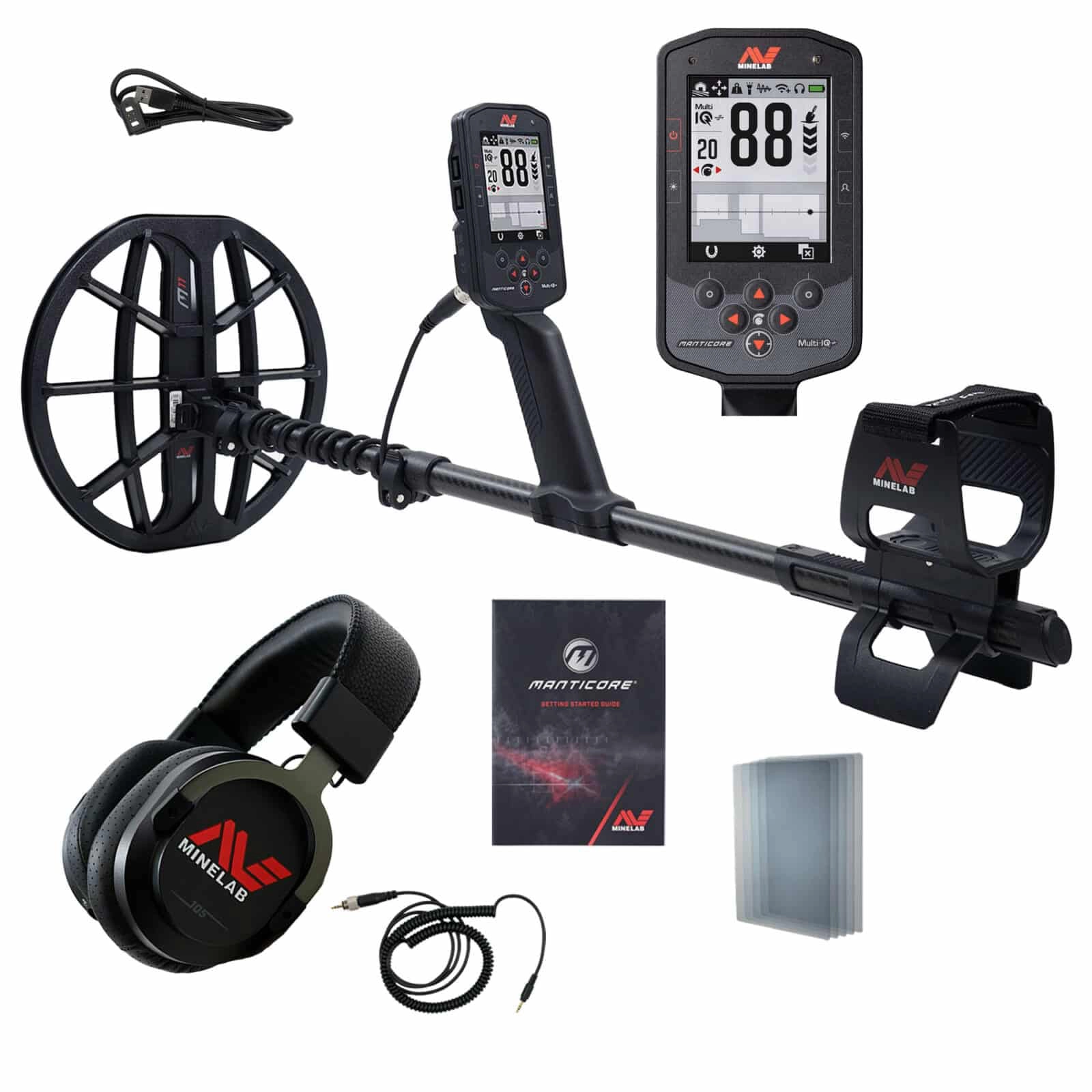Minelab MANTICORE - Detector de metales Multi-IQ+ de alto rendimiento