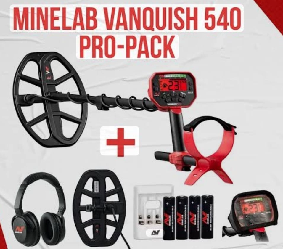 Minelab VANQUISH 540 - Detector de metales Multi-IQ con control de hierro